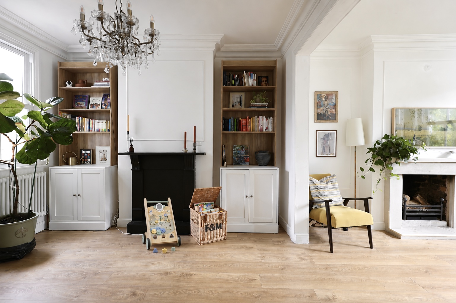 The calm, light-filled Root and Bloom home nursery setting